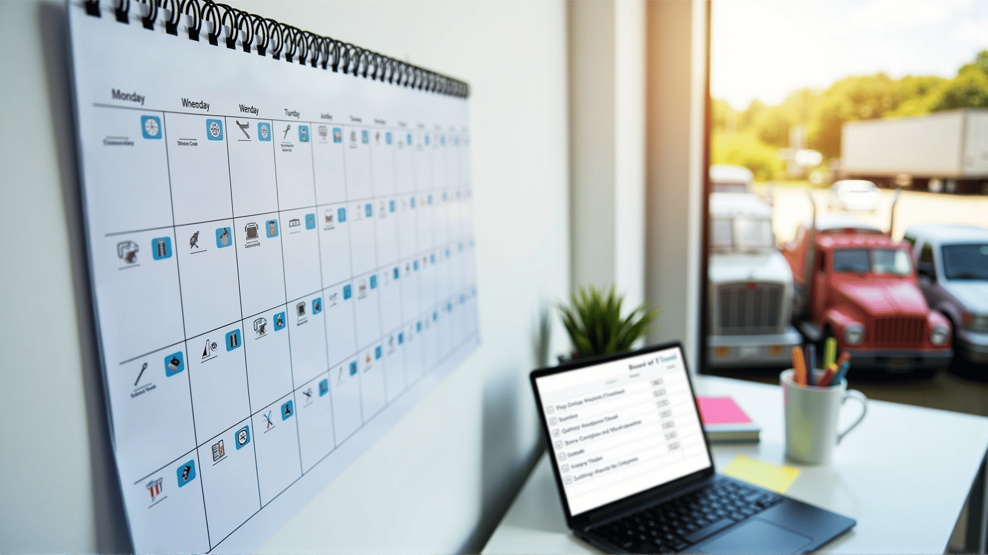 Fleet maintenance scheduling planner
